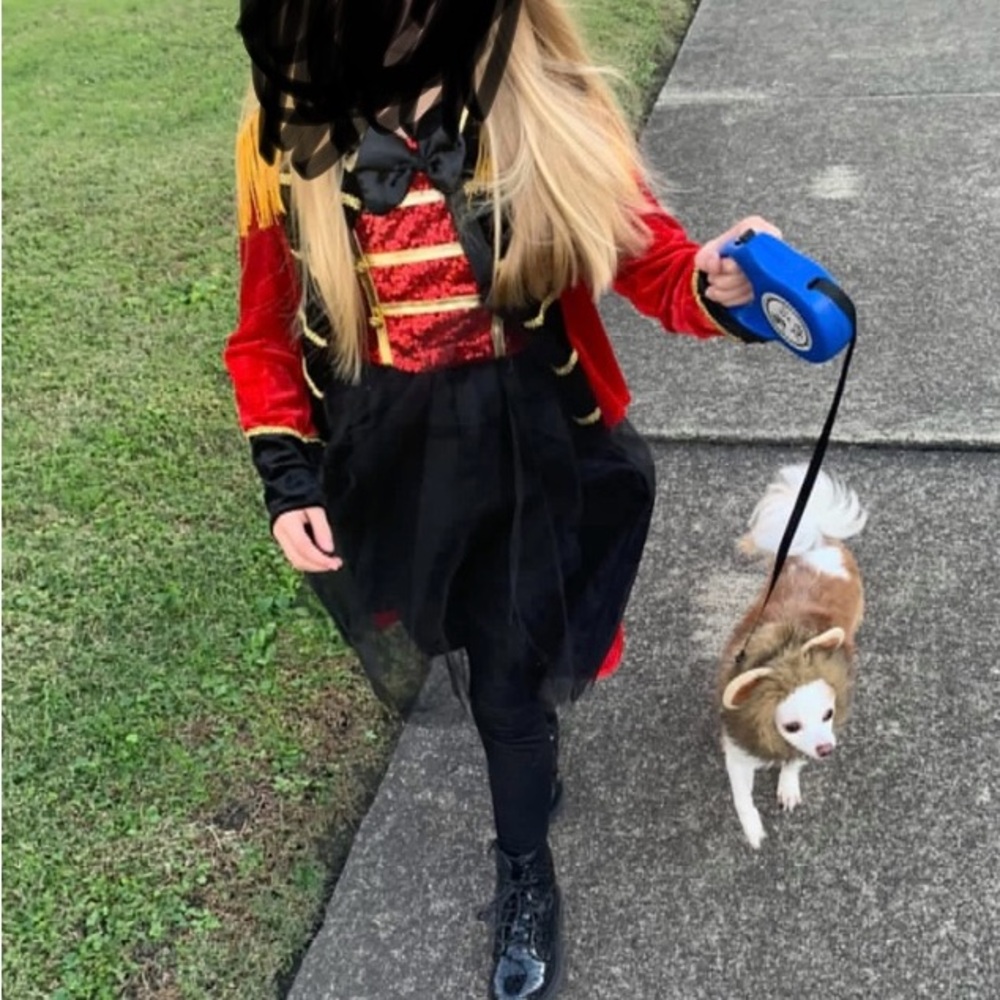 Vibrant Red and Black Kids Ringmaster Costume